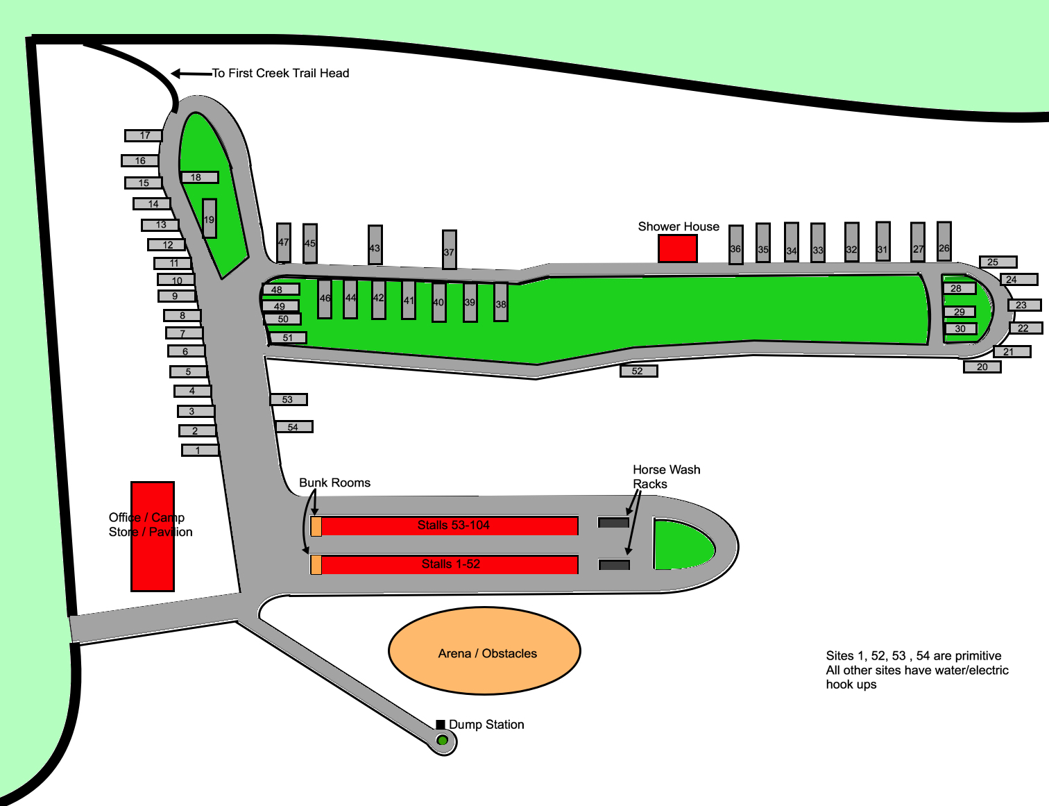 Horse Trails and Maps at Mammoth Cave Horse Camp